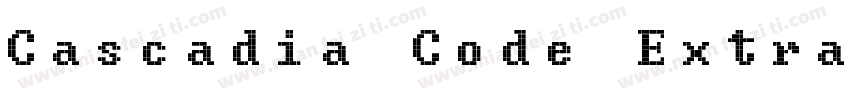 Cascadia Code Extra字体转换